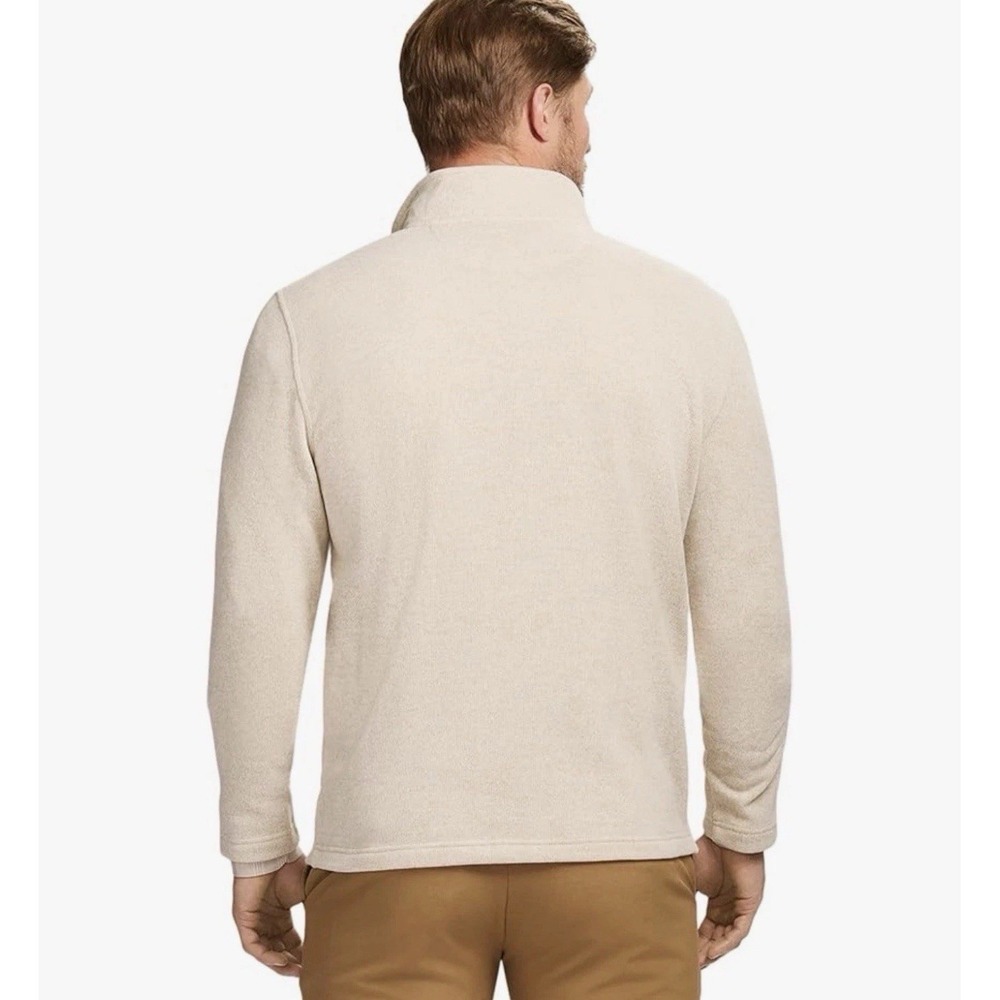 NEW Izod 1/4 Zip Fleece Long Sleeve Pullover Sweater Rock Heather Mens Size 2XLT - Picture 13 of 13